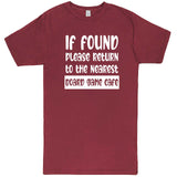  "If Found, Please Return to the Nearest Board Game Café" men's t-shirt Vintage Brick