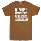  "If Found, Please Return to the Nearest Board Game Café" men's t-shirt Vintage Camel