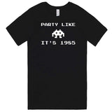  "Party Like It's 1985 - Space Alien" men's t-shirt Black