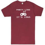  "Party Like It's 1985 - Video Games" men's t-shirt Vintage Brick