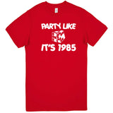  "Party Like It's 1985 - Puzzle Cube" men's t-shirt Red