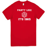  "Party Like It's 1985 - RPG Dice" men's t-shirt Red