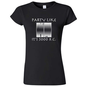  "Party Like It's 3000 B.C. - Backgammon" women's t-shirt Black