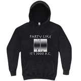  "Party Like It's 3000 B.C. - Backgammon" hoodie, 3XL, Vintage Black