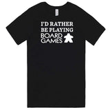  "I'd Rather Be Playing Board Games" men's t-shirt Black