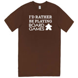  "I'd Rather Be Playing Board Games" men's t-shirt Chestnut