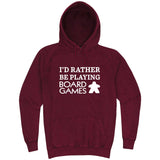  "I'd Rather Be Playing Board Games" hoodie, 3XL, Vintage Brick