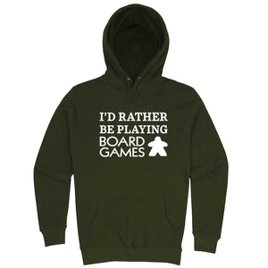  "I'd Rather Be Playing Board Games" hoodie, 3XL, Vintage Black
