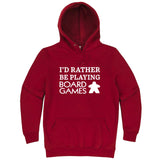  "I'd Rather Be Playing Board Games" hoodie, 3XL, Paprika