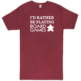  "I'd Rather Be Playing Board Games" men's t-shirt Vintage Brick