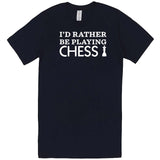  "I'd Rather Be Playing Chess" men's t-shirt Navy