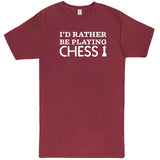  "I'd Rather Be Playing Chess" men's t-shirt Vintage Brick