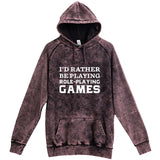  "I'd Rather Be Playing Role-Playing Games" hoodie, 3XL, Vintage Cloud Black