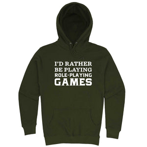  "I'd Rather Be Playing Role-Playing Games" hoodie, 3XL, Vintage Black