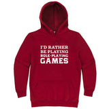  "I'd Rather Be Playing Role-Playing Games" hoodie, 3XL, Paprika