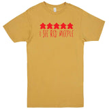  "I See Red Meeple" men's t-shirt Vintage Mustard