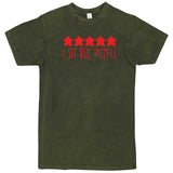  "I See Red Meeple" men's t-shirt Vintage Olive