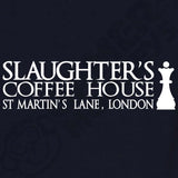  "Slaughter's Coffee House, London - Famous Chess House" hoodie, 3XL, Navy