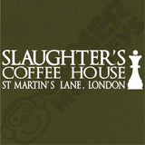  "Slaughter's Coffee House, London - Famous Chess House" men's t-shirt Army Green