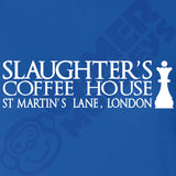  "Slaughter's Coffee House, London - Famous Chess House" women's t-shirt Royal Blue
