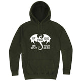 "If You Die We Split Your Gear, Dragon" hoodie, 3XL, Vintage Olive