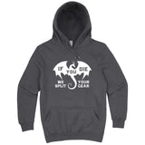  "If You Die We Split Your Gear, Dragon" hoodie, 3XL, Storm