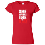  "She Wants the D&D" women's t-shirt Red