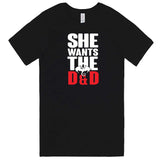  "She Wants the D&D" men's t-shirt Black