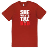  "She Wants the D&D" men's t-shirt Paprika