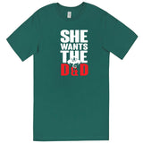  "She Wants the D&D" men's t-shirt Teal