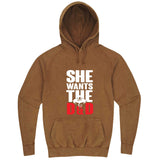  "She Wants the D&D" hoodie, 3XL, Vintage Camel