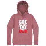  "She Wants the D&D" hoodie, 3XL, Mauve
