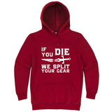  "If You Die We Split Your Gear, Sword" hoodie, 3XL, Paprika