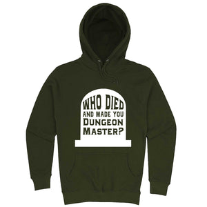  "Who Died and Made You Dungeon Master" hoodie, 3XL, Vintage Black