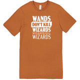 "Wands Don't Kill Wizards, Wizards Kill Wizards" men's t-shirt Meerkat