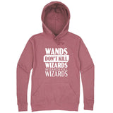  "Wands Don't Kill Wizards, Wizards Kill Wizards" hoodie, 3XL, Mauve