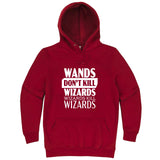  "Wands Don't Kill Wizards, Wizards Kill Wizards" hoodie, 3XL, Paprika
