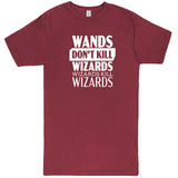  "Wands Don't Kill Wizards, Wizards Kill Wizards" men's t-shirt Vintage Brick