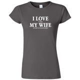  "I Love It When My Wife Lets Me Play Board Games" women's t-shirt Charcoal