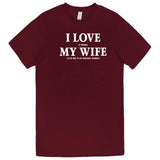  "I Love It When My Wife Lets Me Play Board Games" men's t-shirt Burgundy