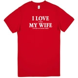  "I Love It When My Wife Lets Me Play Board Games" men's t-shirt Red
