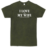  "I Love It When My Wife Lets Me Play Board Games" men's t-shirt Vintage Olive