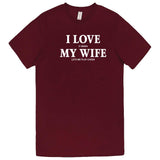  "I Love It When My Wife Lets Me Play Chess" men's t-shirt Burgundy