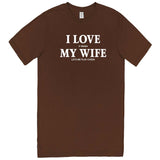  "I Love It When My Wife Lets Me Play Chess" men's t-shirt Chestnut