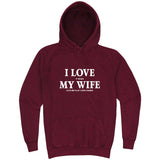  "I Love It When My Wife Lets Me Play Card Games" hoodie, 3XL, Vintage Brick