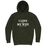  "I Love It When My Wife Lets Me Play Card Games" hoodie, 3XL, Vintage Olive