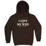  "I Love It When My Wife Lets Me Play Card Games" hoodie, 3XL, Chestnut