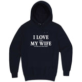  "I Love It When My Wife Lets Me Play Card Games" hoodie, 3XL, Navy