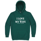  "I Love It When My Wife Lets Me Play Card Games" hoodie, 3XL, Teal