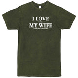  "I Love It When My Wife Lets Me Play Card Games" men's t-shirt Vintage Olive